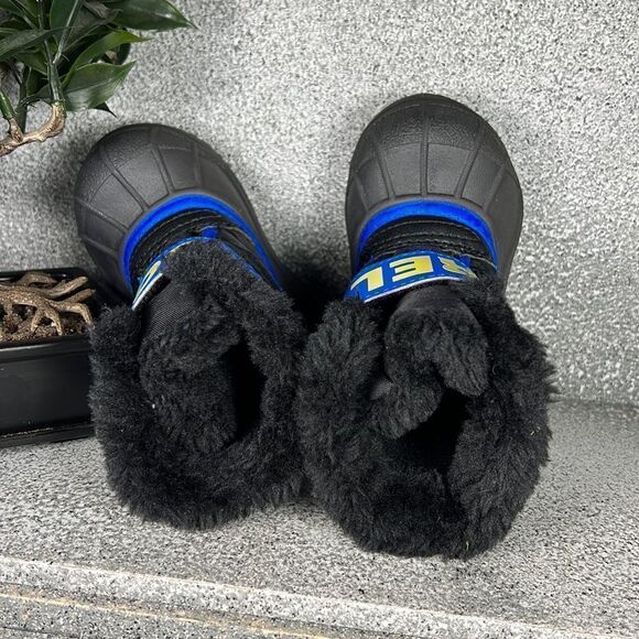 Sorel Snow Commander Boots Shoes Winter Insulated Blue Size 4 - Picture 7 of 9